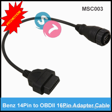 Benz 14Pin Male to OBD2 16Pin Female Diagnostic Cable